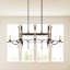 Vesca 8 Light 46in Rectangular Chandelier in Heirloom Bronze with Clear Radiance Crystals-952178468-952178475
