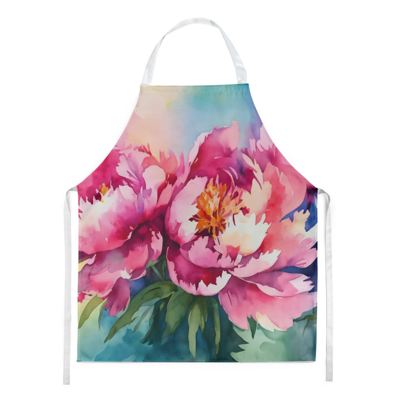 Pivoines en tablier aquarelle