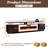Bhhatu 2 Tier High Gloss TV Stand with Electric Fireplace Included-972715475-985932687