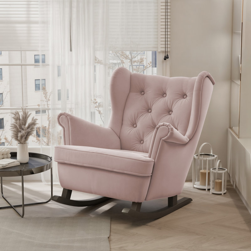 Rocking Chair, Pink, Black