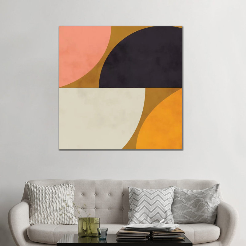 «Geometric Art III» par Ana Rut Bré - impression d'art graphique, Aucun mat, Toile tendue, H 48 po x l 48 po x 1,5 po