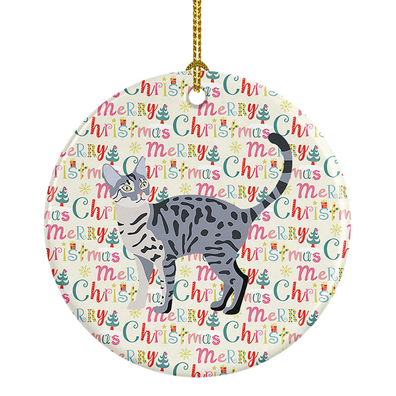 Ornement suspendu 1 chat California Spangled
