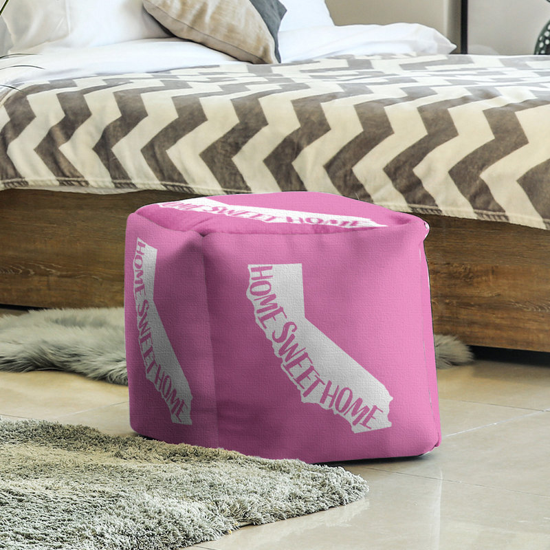 Repose-pieds cube en californie, home, Rose