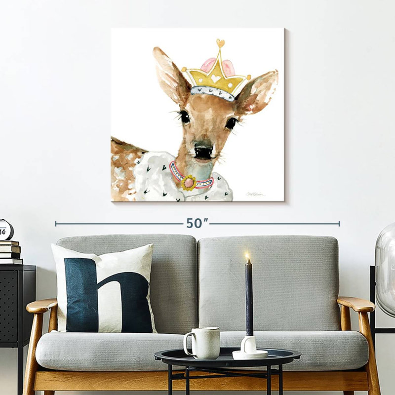 Cerf glamour, H 30 po x l 30 po