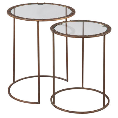 COPPER RIVET NEST OF TABLES