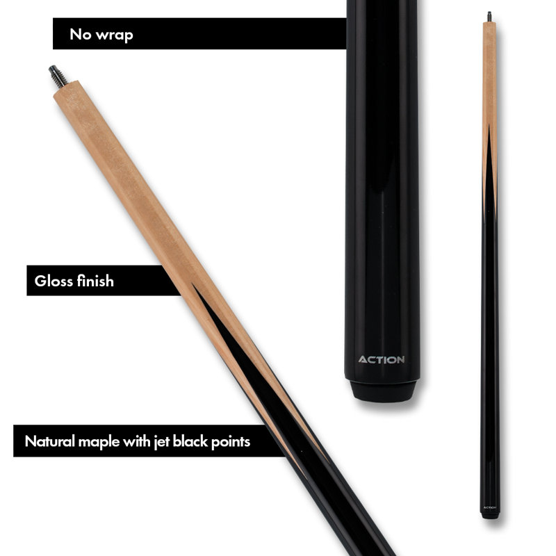 Natural Maple and Jet Black 19oz Pool Cue