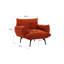 Fauteuil d'appoint rembourré simple surdimensionné Living-2145624453