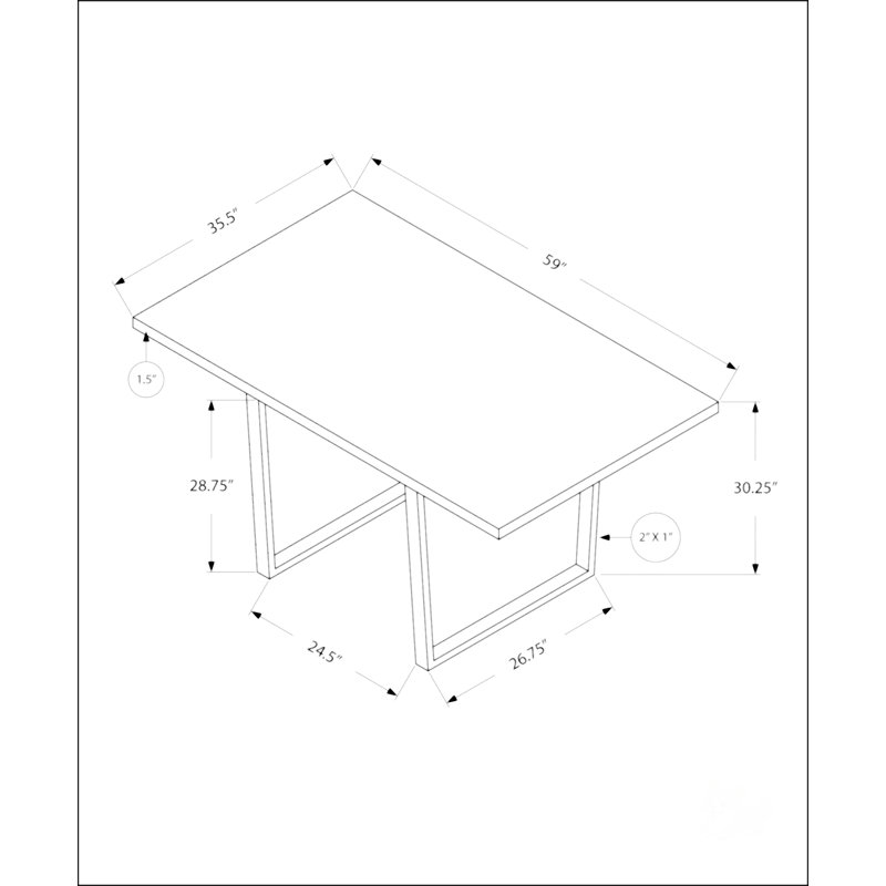 Table repas, Gris