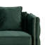 Causeuse en velours à accoudoirs carrés 53 po Hever-2103634650