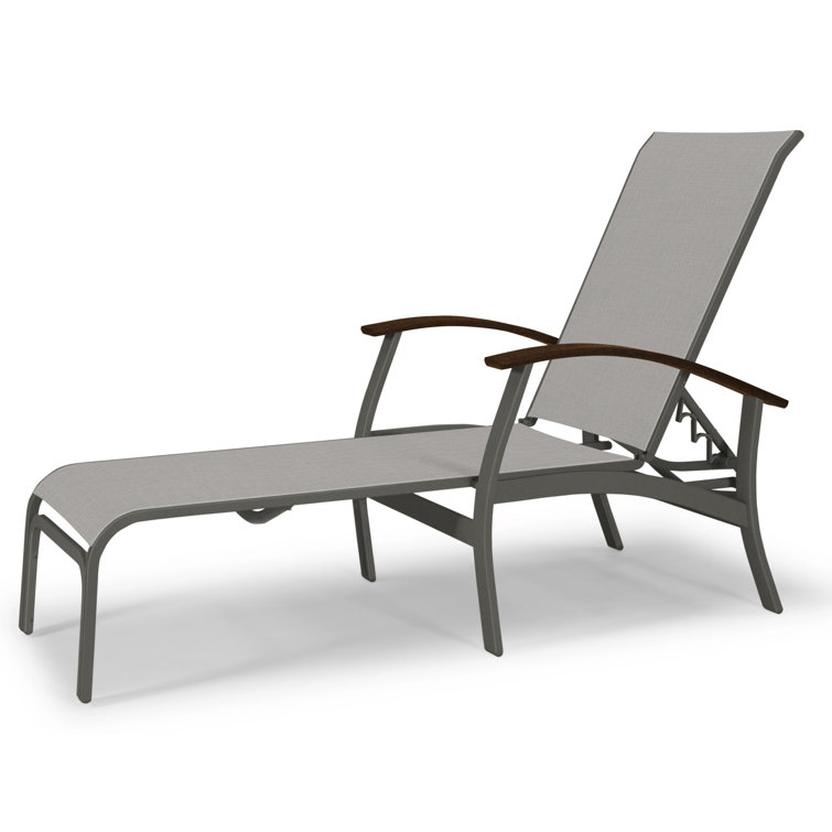 Askar Outdoor Rust-Resistant Metal Chaise Lounge