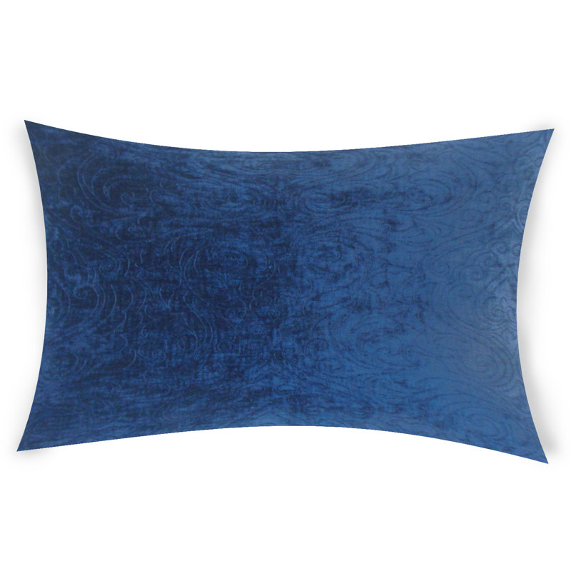  Housse de coussin rectangulaire et insert, Noir, 12 po x 18 po