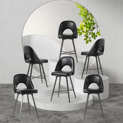 Tabouret de comptoir pivotant 26 po Elurd