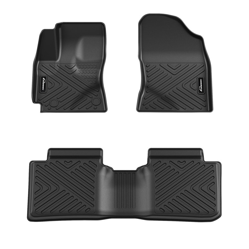 Tapis de sol sur mesure pour la berline Corolla de 2014 à 2019 de la Corolla - doublure imperméable antidérapante en TPE robuste toutes saisons - ensemble complet - noir