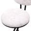 Ensemble de 2 tabourets de bar ronds à imprimé rond pour îlot de cuisine et salle à manger avec tabourets de comptoir et chaises-559228183