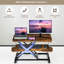 Adjustable Metal Base Standing Desk Converter-1465703405