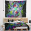 Tapisserie en verre coloré fractal multicolore abstract-28494955