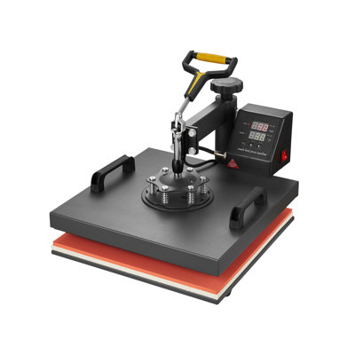 15x15 Inch 2-in-1 Heat Press Machine with Cap Attachment for T-Shirt Sublimation and DIY Crafts