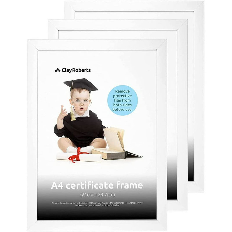 Picture Frame - Set of 3, White