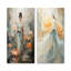 Ensemble de 2 décorations murales en métal Yoga-1861151538