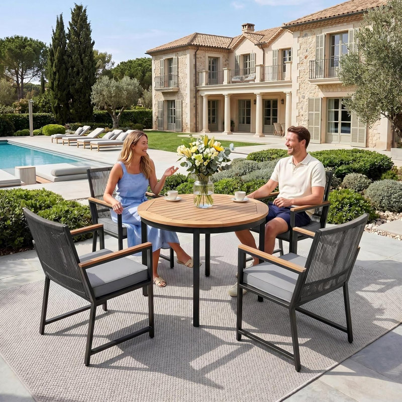 Outdoor Lounge Chair, Grey, Grey