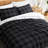 Urban Grid oversized Reversibe duvet cover set-98770687
