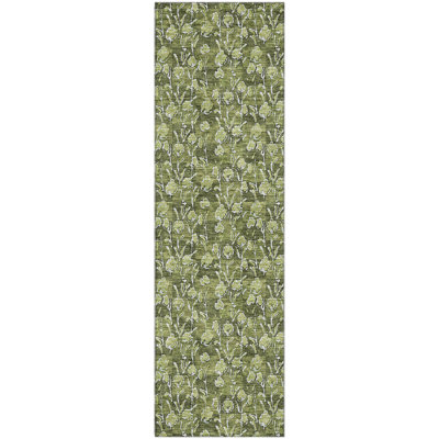 Premium Machine Washable Prisco Olive Rug