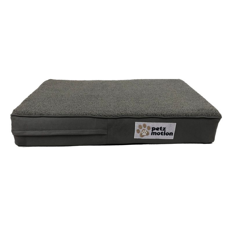 Orthopedic Polyester Pet Bed, Extra Extra Large (15cm H x 137cm W x 91cm D), Grey