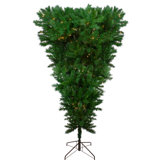 Pre-Lit Green Sugar Pine Upside Down Artificial Christmas Tree - Clear Lights