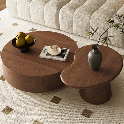 Ancient style retro solid wood coffee table