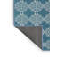Tapis bleu à motif géométrique Eastvale-627548779