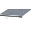 Auvent 10 pi x 8 pi. Gris foncé, tissu d'eau. Cadre en aluminium, manivelle manuelle. Pour le balcon, cour. Réduit le soleil et la chaleur de l'auvent du balcon. Eau. Toile d'ombrage, cour du soleil. Réduire