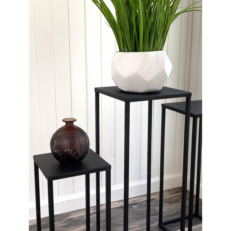 Danniele Plant Stand - Set of 3, Black