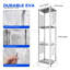 Barrina Cx83z Indoor Greenhouse With Grow Light, 4-tier Corner Plant Stand, 30w Full Spectrum Growing Light Panels, Mini Greenhouse With Tent For Seed Starting, 3/6/12h Timer