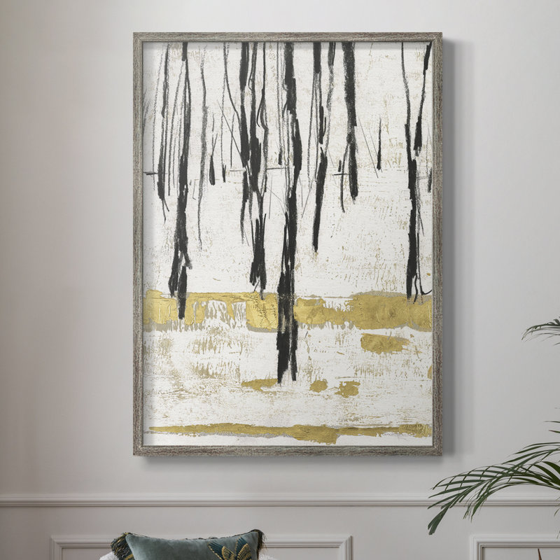 Impression encadrée «Gilded Winter II» - bois massif