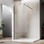 Panneau de douche simple réversible fixe sans cadre l 30 po x H 72 po, verre semi-givré nano facile à nettoyer 5/16 po-111995242