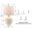 16.7’’ Modern Textured Ceramic Table Lamp