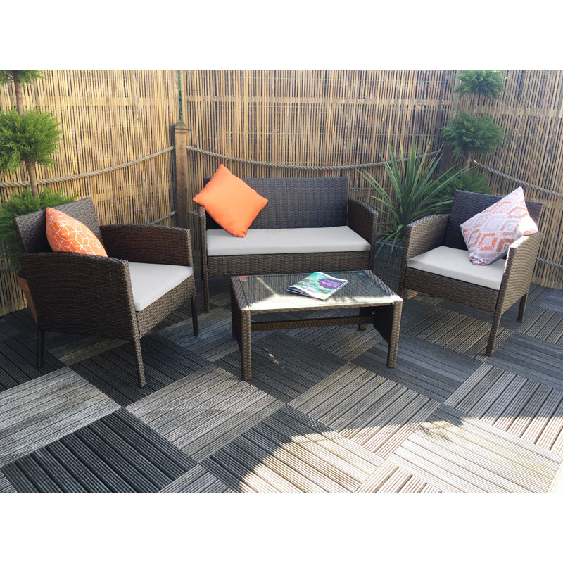  Conversation Set - Brown, Brown