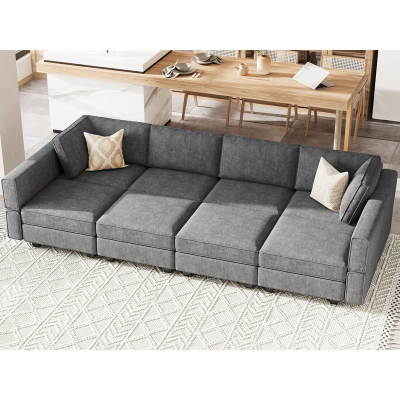 Kimbrel Modular Sectional Sofa Modular Sleeper Couch Convertible Sectional Sofa Bed Set Oversized Couch Reversible Chaise
