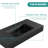 BB02-36-109, Integrated engineered solid surface basin WITHOUT drain and faucet, matte black color