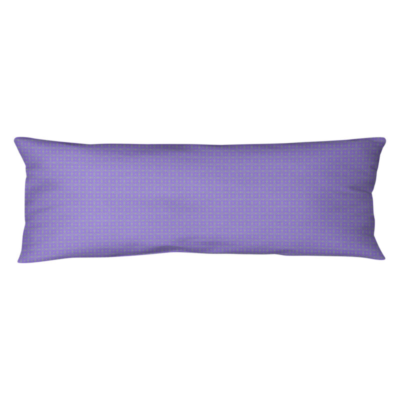 Coussin lombaire napperon, Bourre en polyester, Mauve / Vert
