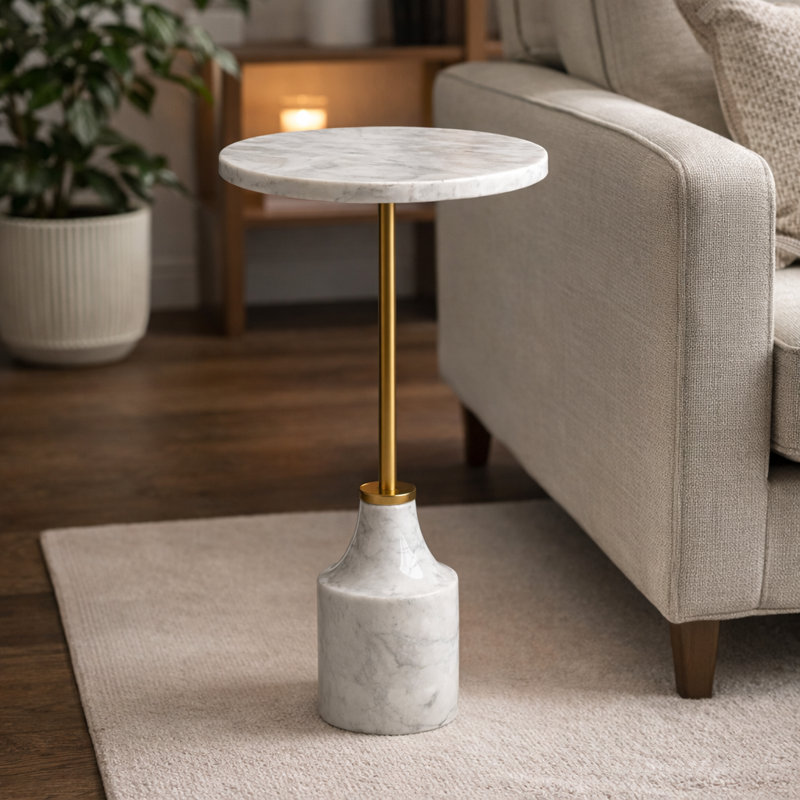 Table d'appoint en marbre Mars