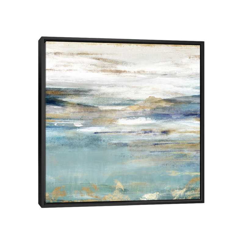 Était un transparent II par Isabelle Z - reproduction d'art, Pas de tapis, H 18 po x l 18 po x 1,5 po, Toile avec cadre noir