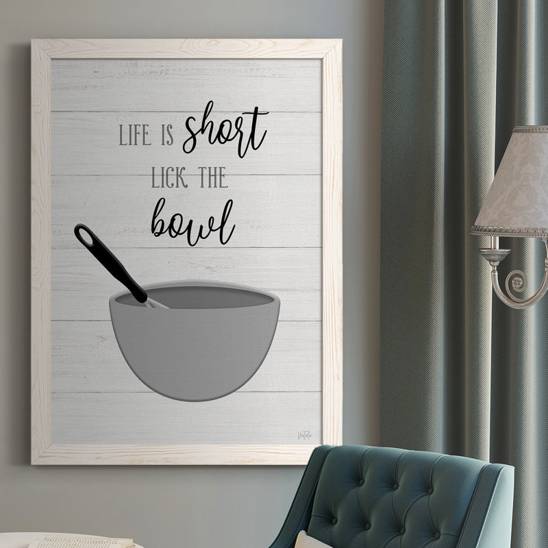 Harriette Lick The Bowl, reproduction d'art sur toile, Blanc, H 37,5 po x l 27,5 po x P 1 po