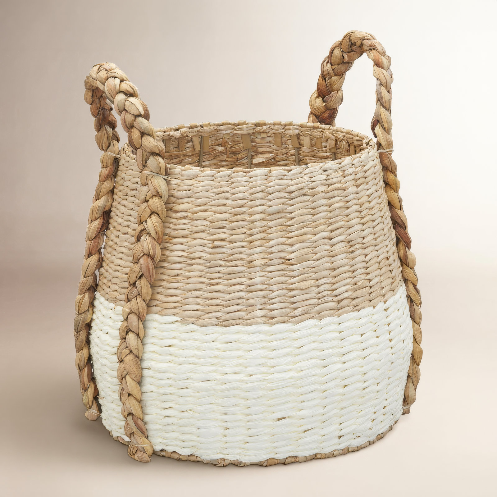 Handmade Storage Basket, Cream