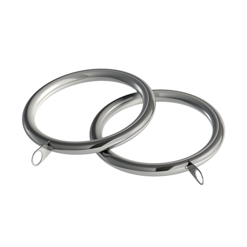 Mild Steel 4cm Curtain Rings, Chrome