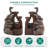 20" Playful Elephant Sculpture Water Fountain with LED Lights, 3-Tier Charming Cascading Waterfall Decor, Weather-Resistant Resin Outdoor Accent