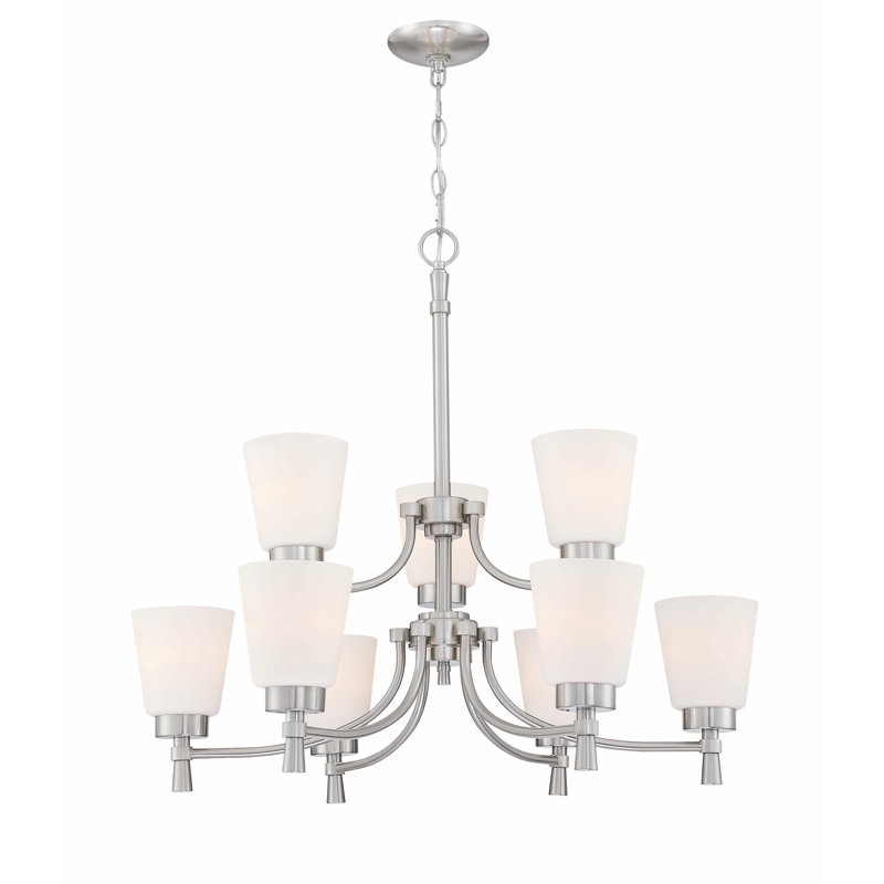 Cosner 9 - Light Dimmable Tiered Chandelier