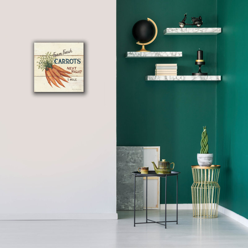 Art mural sur toile Epic Graffiti «Farm Fresh Carrots» par David Carter Brown, H 18 po x l 18 po x P 0,75 po