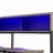 59 inch bar table, dining table, sofa table with power socket and LED light, 3 saddle stools, 4-piece bar table and chairs set for living room, dining room and kitchen-2035753761