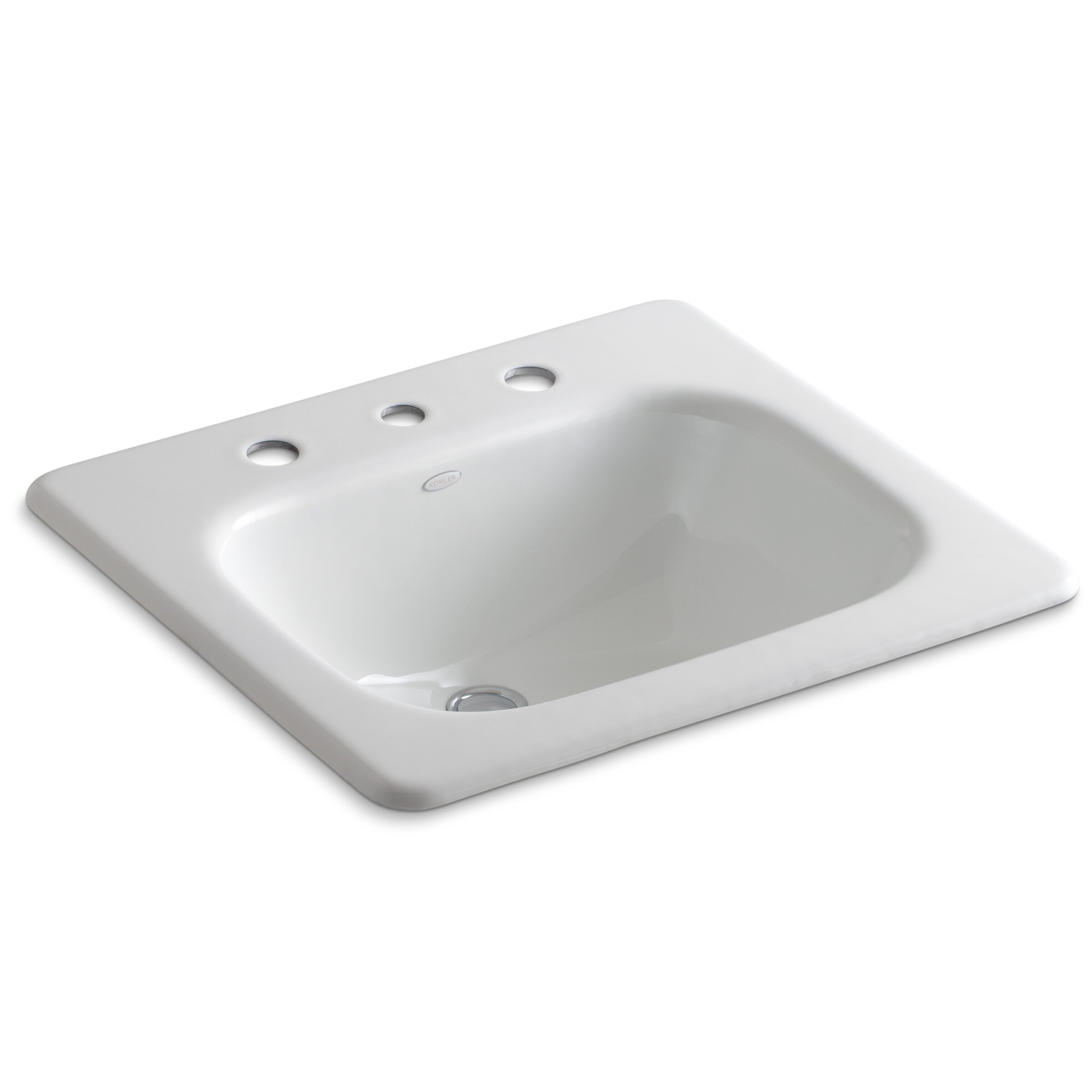 K-2895-8-47 Kohler Tahoe Metal Rectangular Drop-In Bathroom Sink with ...